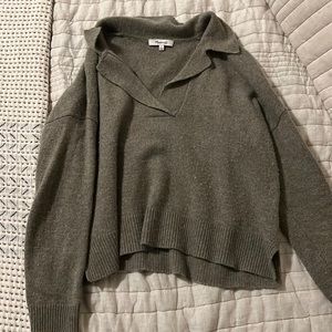 Madewell green sweater